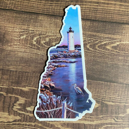 New Hampshire V Ocean Lighthouse Vinyl Sticker