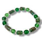 Green with copper flecks