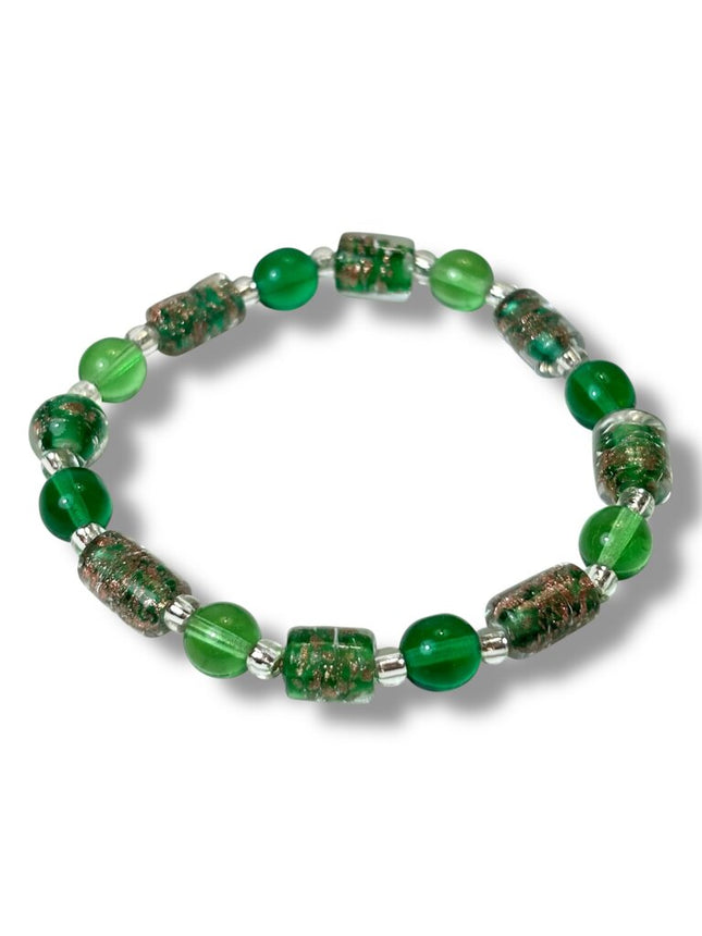 Venetian Glass Bracelet - Green