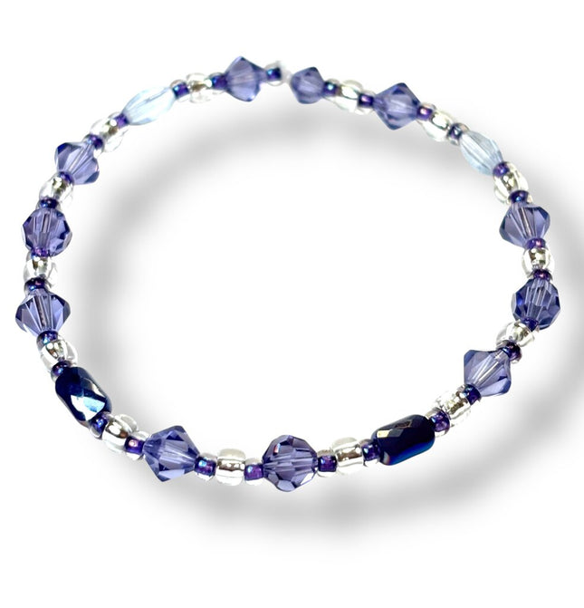 Swarovski Crystal Bracelet - Shades of Tanzanite