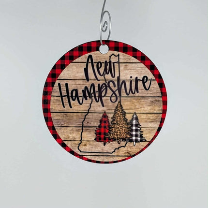 Ornament New Hampshire Christmas trees