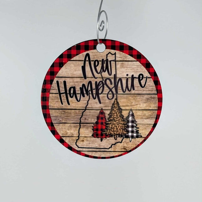 Ornament New Hampshire Christmas trees
