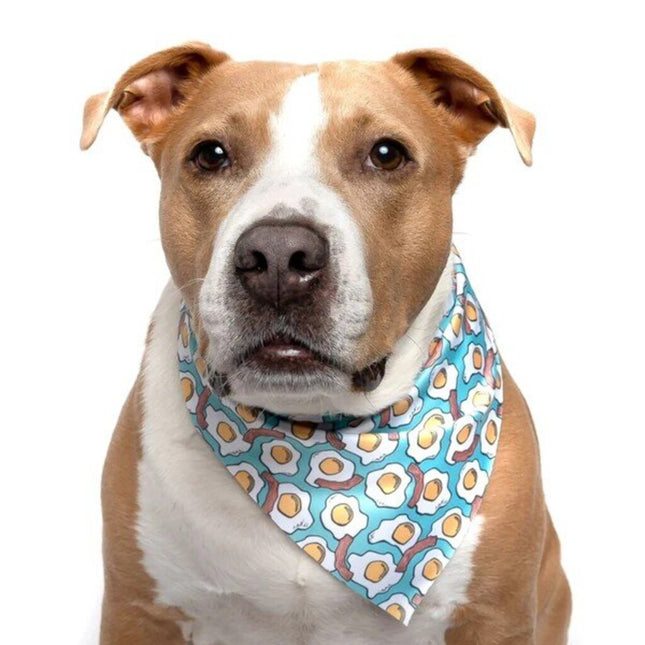 Bacon and Eggs - Quick Dry Triangle Dog Bandana