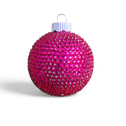 2.6 in Peach Blossom Rhinestone Ornament