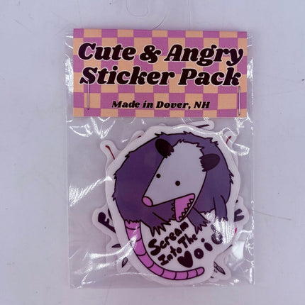Cute & Angry Sticker Pack
