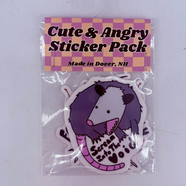 Cute & Angry Sticker Pack