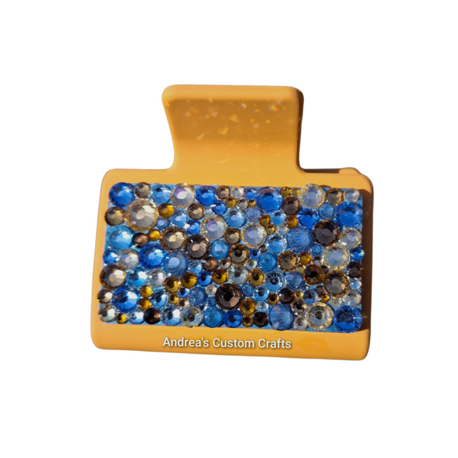 Sunflower Vibes 2 inch Rhinestone Hair Claw