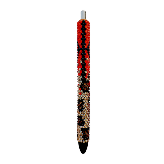 Basketball Leopard Ombre Rhinestone Pen