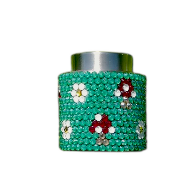 Mushroom & Daisy Rhinestone Wine Stopper