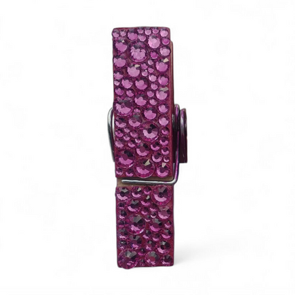 Fuchsia Rhinestone Magnetic Clip