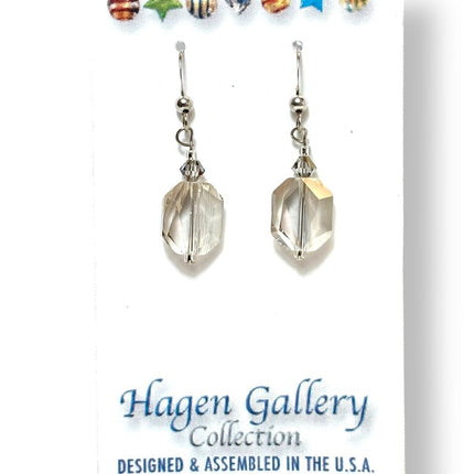 Swarovski Crystal Earrings - Grey