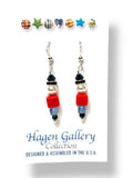 Venetian Glass Earrings - Nutcrackers