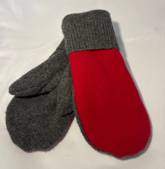 Sweater Mitten Red / Gray