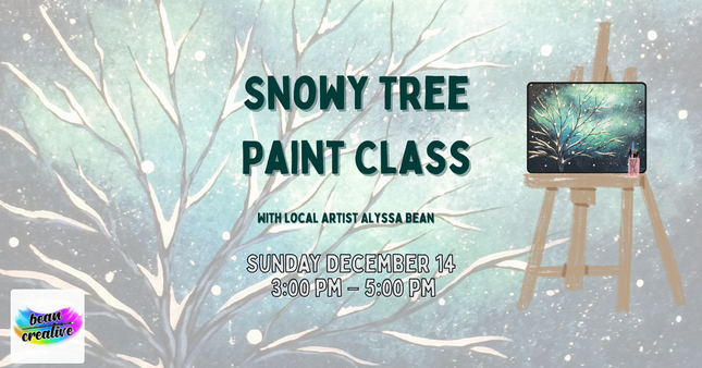 12/14 Snowy Tree Paint Class