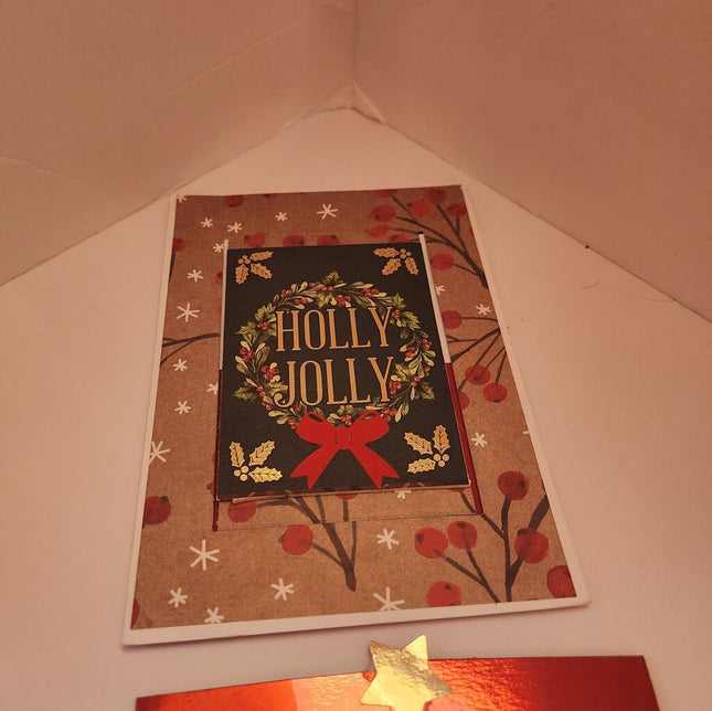 Slide & Pop Card/Holly/Jolly