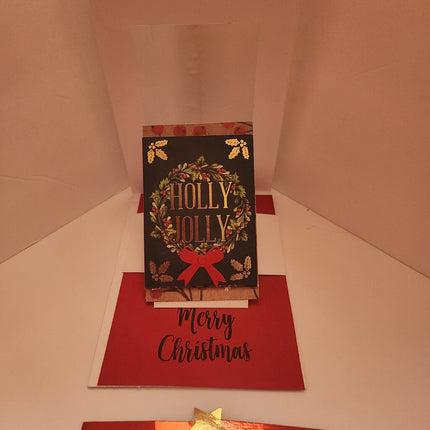 Slide & Pop Card/Holly/Jolly