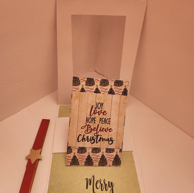 Slide & Pop Card/Joy/Trees