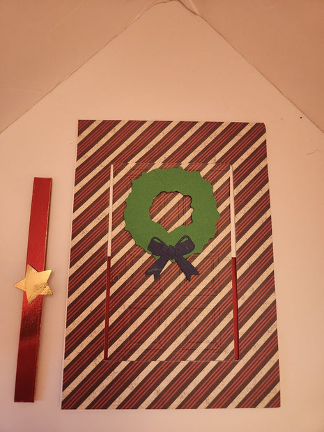 Slide & Pop Card/Door Wreath/Dazzling Ornaments