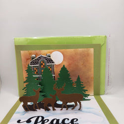 Pop Up/ Merry Christmas / Deer Family - view 1
