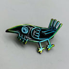 Black, Rainbow, Glow Blue