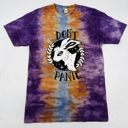 Don't Panic Tye Dye Tee ( Unisex Large)