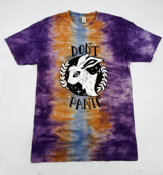 Don't Panic Tye Dye Tee ( Unisex Large)