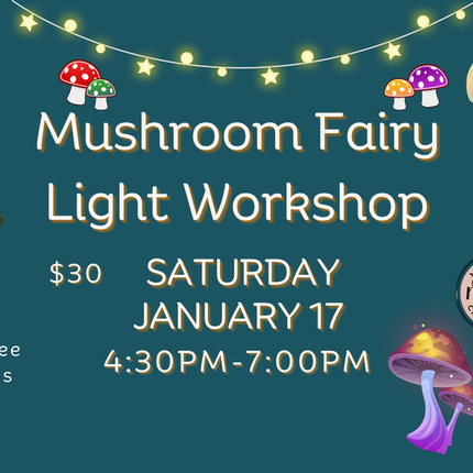 01/17 Mushroom fairy light workshop