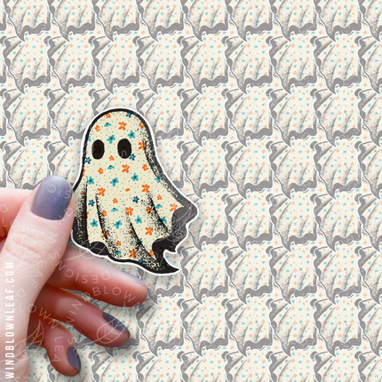 Sticker - Flower Sheet Ghost 3/$10
