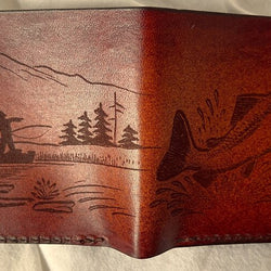 Wallet Catching Fish or duck - view 1