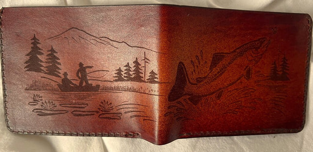 Wallet Catching Fish or duck