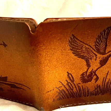 Wallet Catching Fish or duck