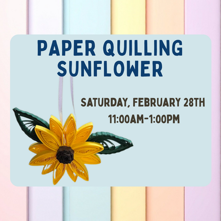 02/28 Sunflower Paper quilling