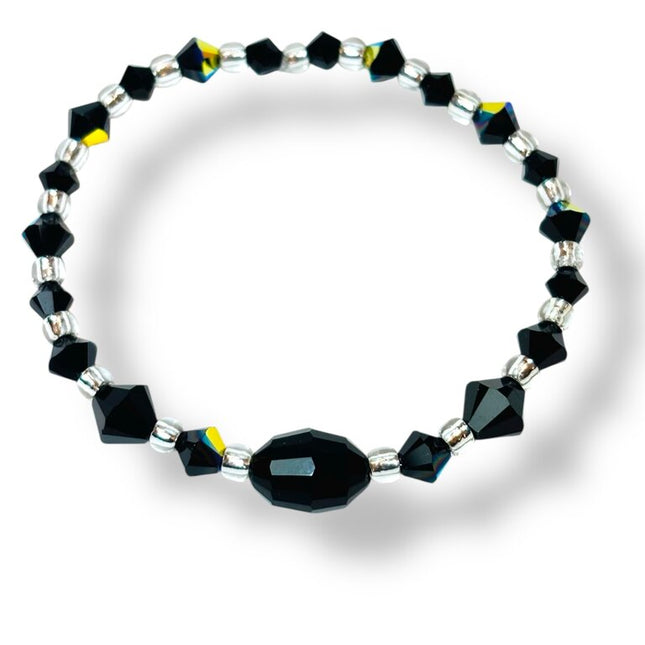Swarovski Crystal Bracelet - Blk