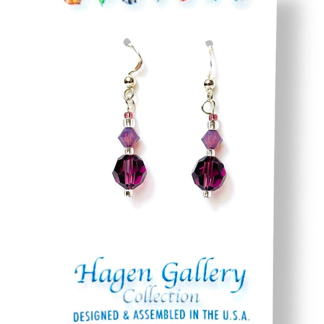 Swarovski Crystal Earrings - Round/Bicones - Amy