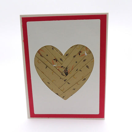 Heart Keepsake Paper Folded Card