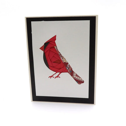 Cardinal Keepsake Paper Folded Card