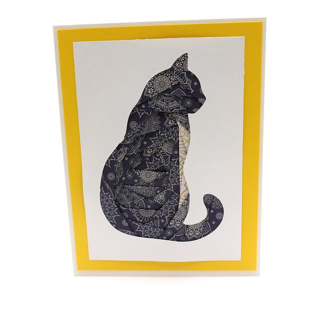 Cat Keepsake Paper Folded Card