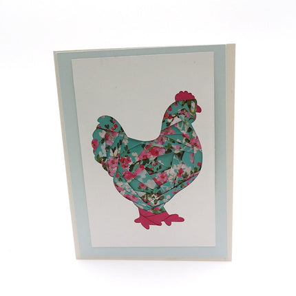 Chicken Keepsake Paper Folded Card