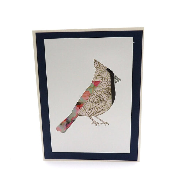 Cardinal Keepsake Paper Folded Card