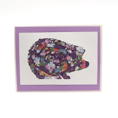 Hedgehog Keepsake Paper Folded Card