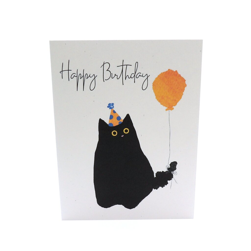 Cat Happy Birthday Card