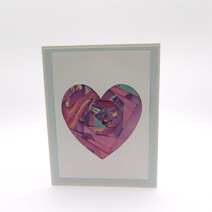 Heart Keepsake Paper Folded Card