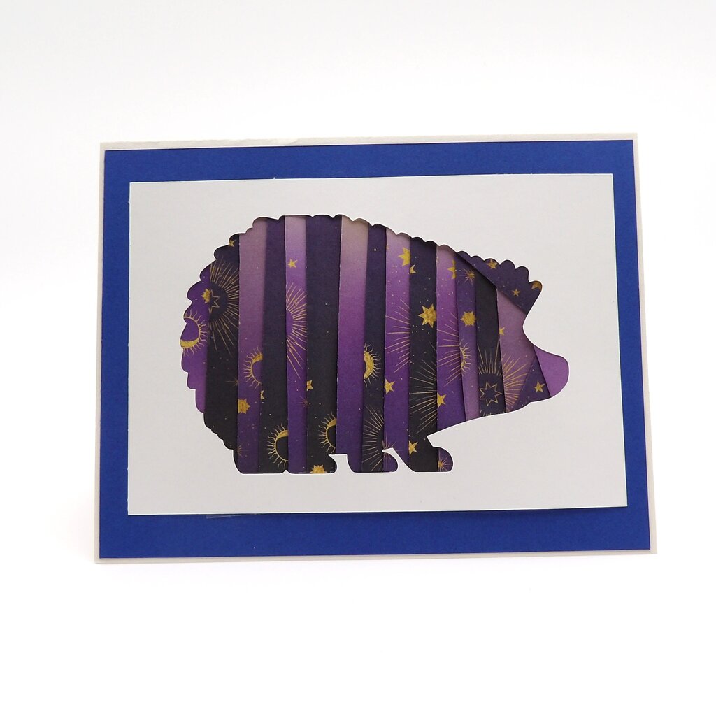 Hedgehog Keepsake Paper Folded Card
