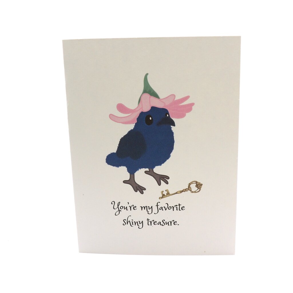Crow Friendship Love Card