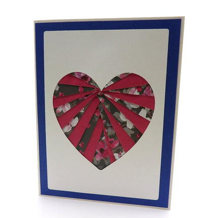 Heart Keepsake Paper Folded Card