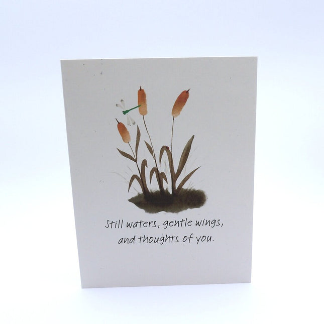 Peaceful Dragonfly Watercolor Support Card