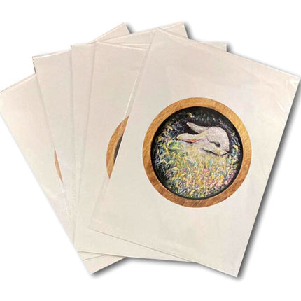 Prints of original bunny artwork on 100 lb paper