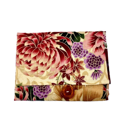 teabag wallet, floral