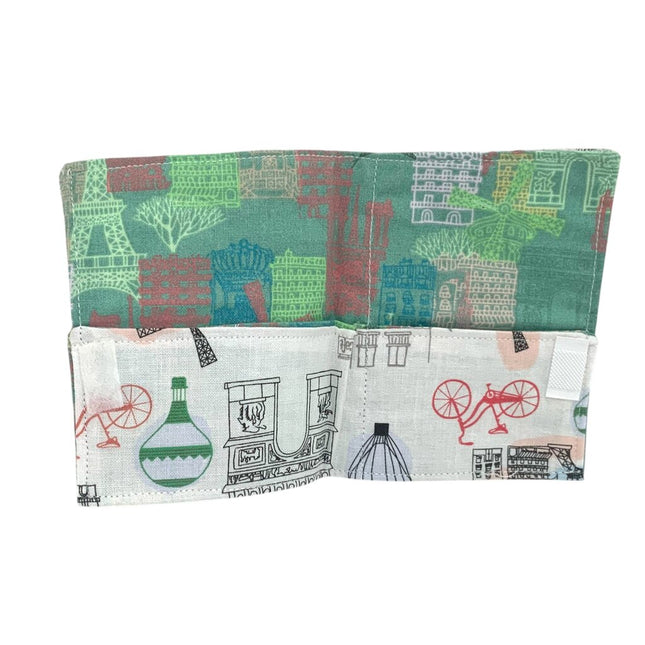 2 pocket wallet, Paris, monuments & parks