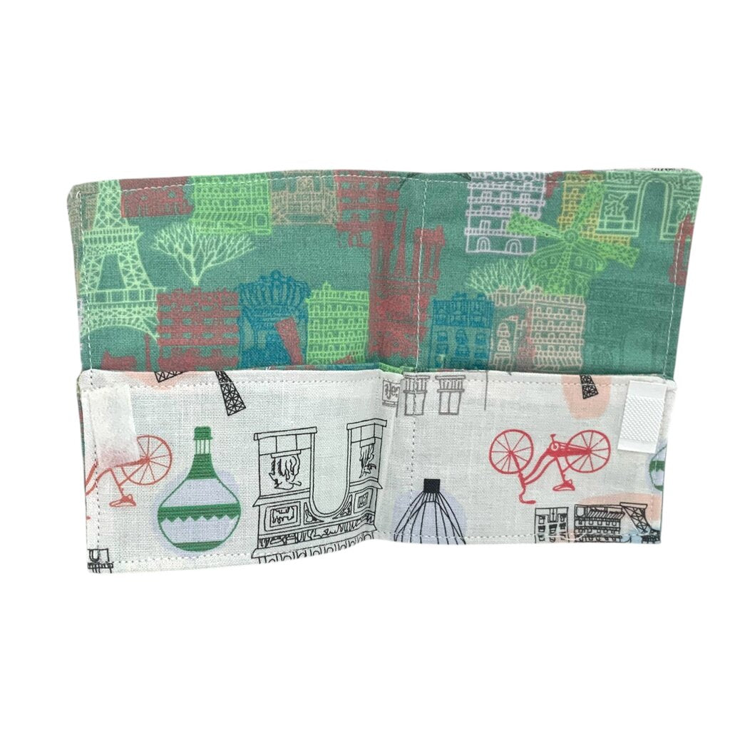 2 pocket wallet, Paris, monuments & parks